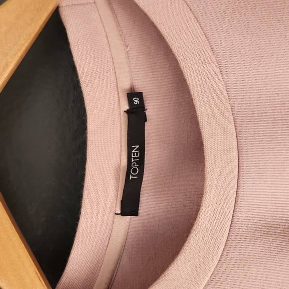 {TOPTEN} Sweatshirt pale pink color Size Small - Picture 7 of 9
